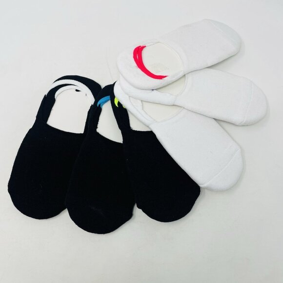 Hue Womens One Size Fits Most Soft Cotton 6 Pack Sneaker Liner Socks White 2410 - Picture 2 of 5